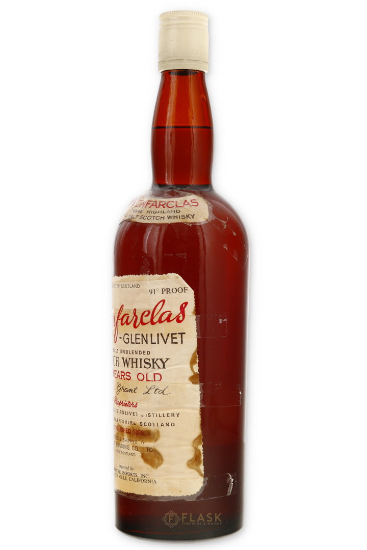 Glenfarclas 12 Year Old Grant Bonding Co 1960s-1970s / Webster Imports 4/5 Quart