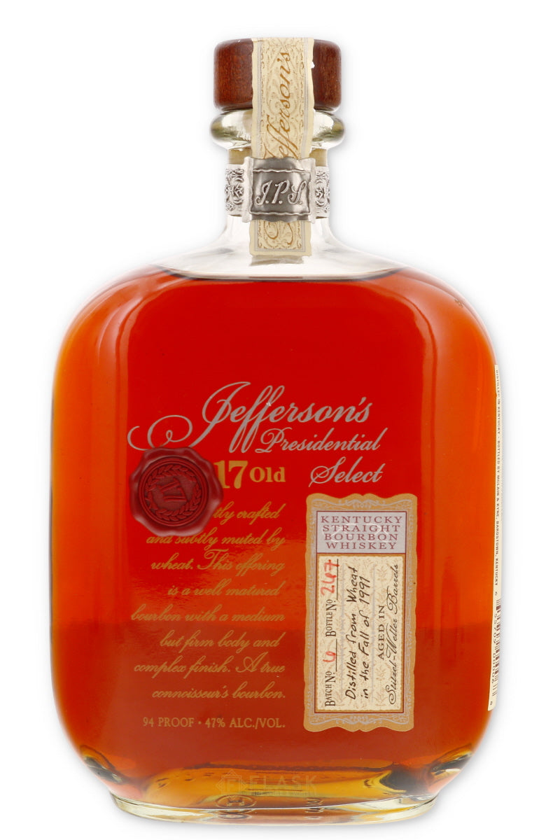 Jeffersons Presidential Select 17 Year Old Bourbon Batch 6 / Stitzel Weller - Flask Fine Wine & Whisky