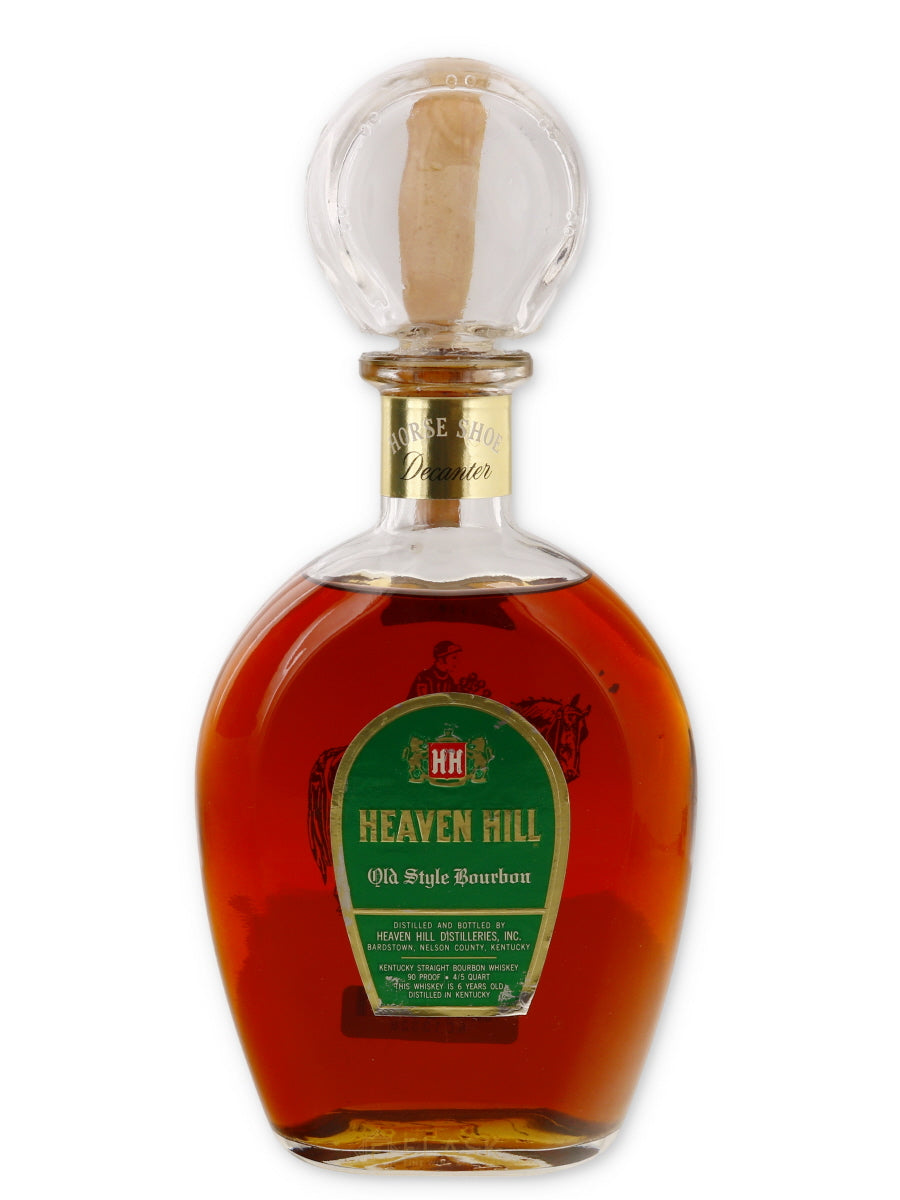 Heaven Hill 8 Year Old Bourbon Horseshoe Decanter 1970s - Flask