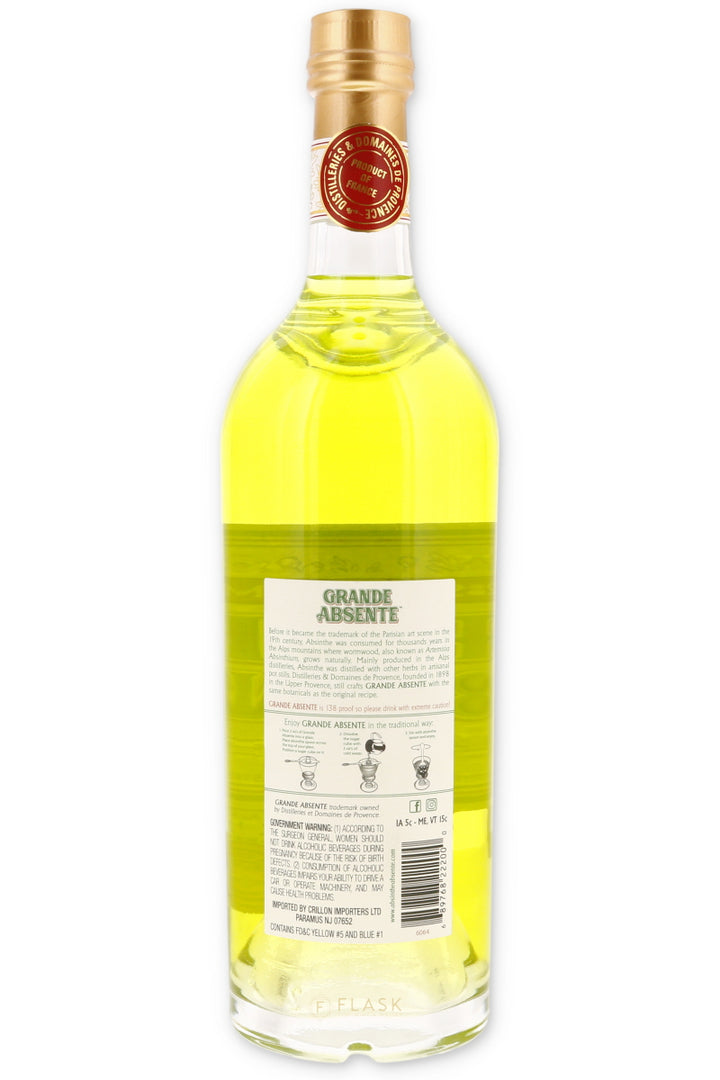 Grande Absente 138 Proof 750ml - Flask Fine Wine & Whisky