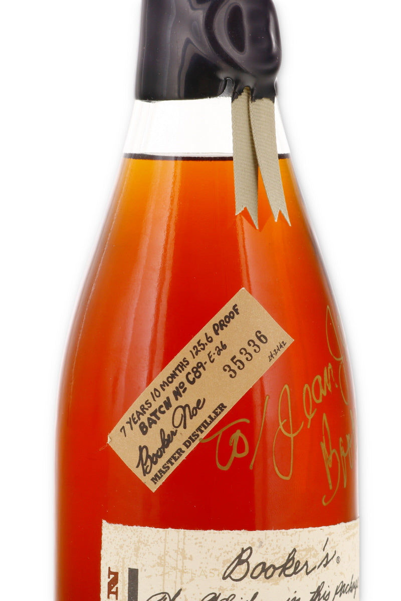 Bookers Bourbon Batch C89-E-26 / 1989, Autographed