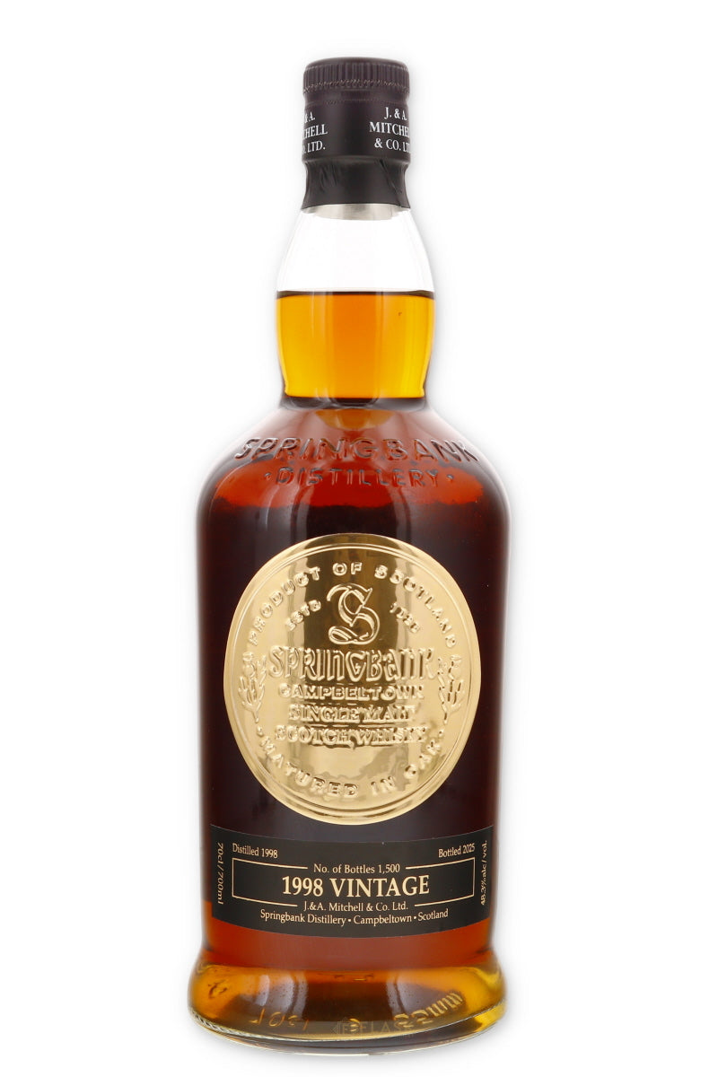 Springbank 1998 Vintage 27 Year Aged Campbeltown Single Malt Scotch - Flask Fine Wine & Whisky