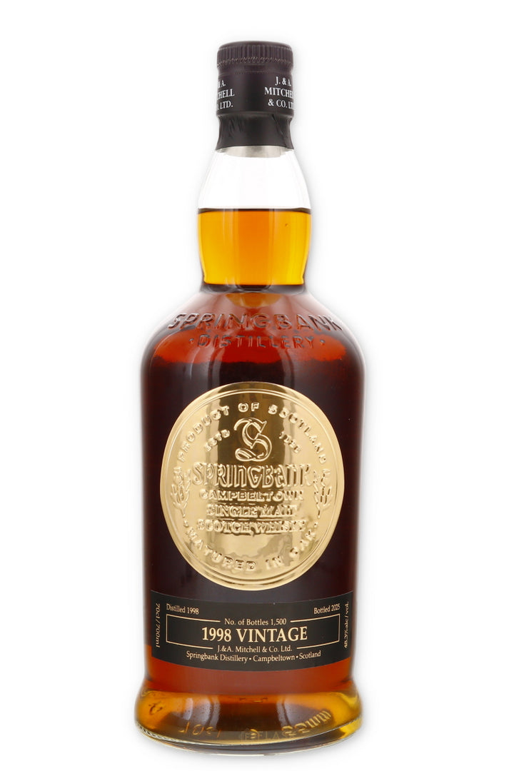 Springbank 1998 Vintage 27 Year Aged Campbeltown Single Malt Scotch - Flask Fine Wine & Whisky