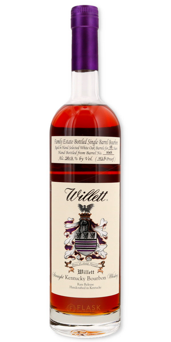 Willett Family Estate 18 Year Old Single Barrel Bourbon #1618 / Cobra Kai - Flask Fine Wine & Whisky