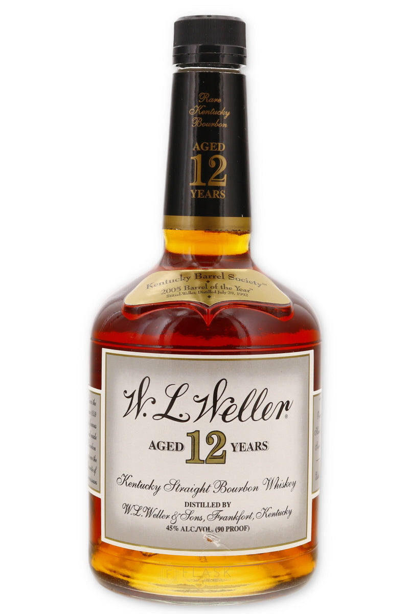 WL Weller 12 Year KBS Single Barrel 2005 Barrel of the Year / Stitzel Weller 1992 - Flask Fine Wine & Whisky
