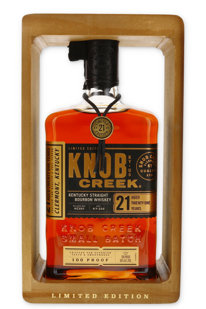 Knob Creek Small Batch Limited Edition 21 Year Old Straight Bourbon Whiskey 100 proof