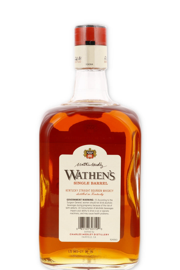 Charles Medley Distillers Wathen's Single Barrel Kentucky Straight Bourbon Whiskey 750ml - Flask Fine Wine & Whisky