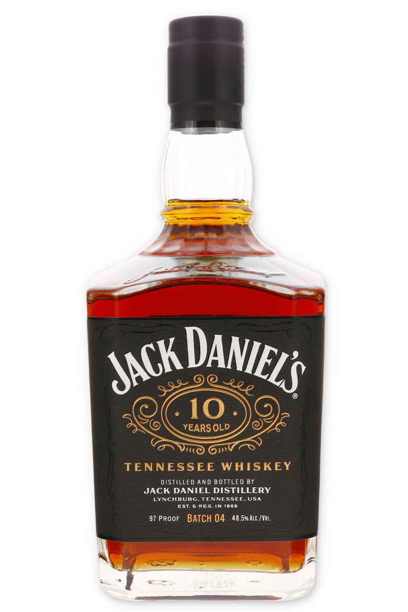 Jack Daniels 10 Year Old Tennessee Whiskey Batch 4 - Flask Fine Wine & Whisky