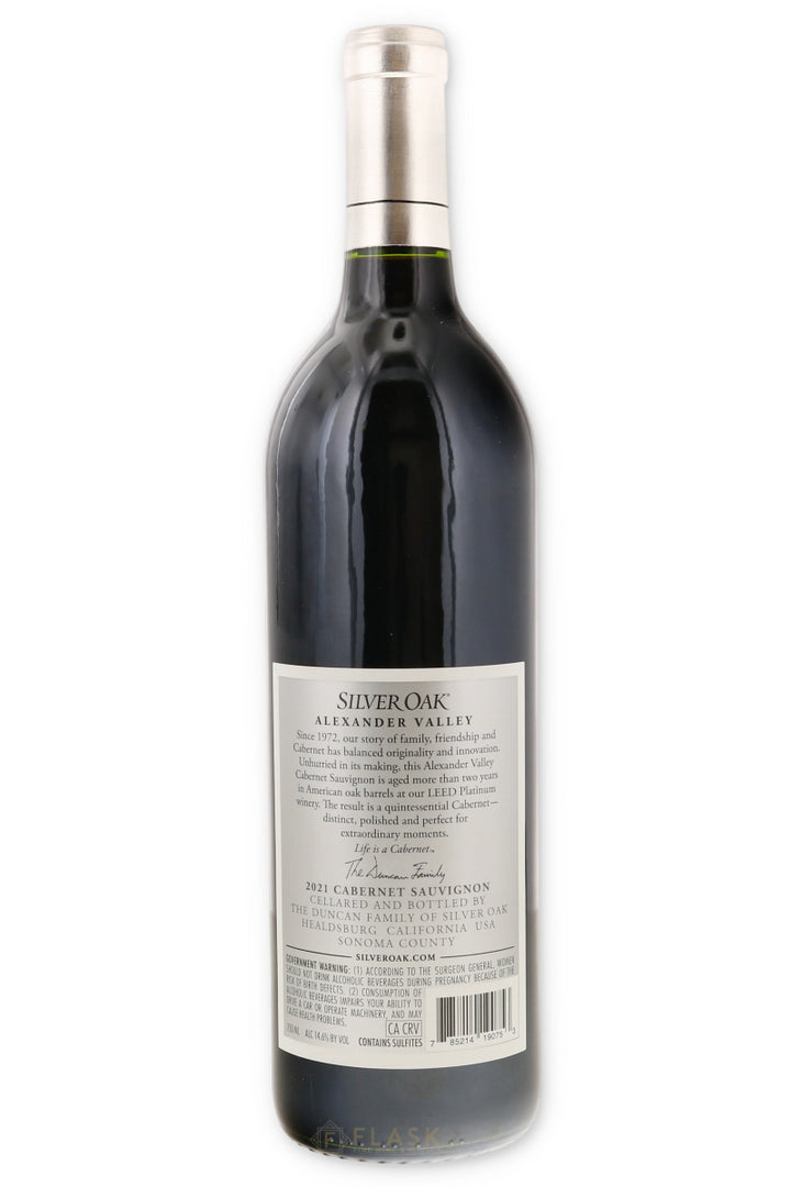 Silver Oak Alexander Valley Cabernet Sauvignon 2021 - Flask Fine Wine & Whisky
