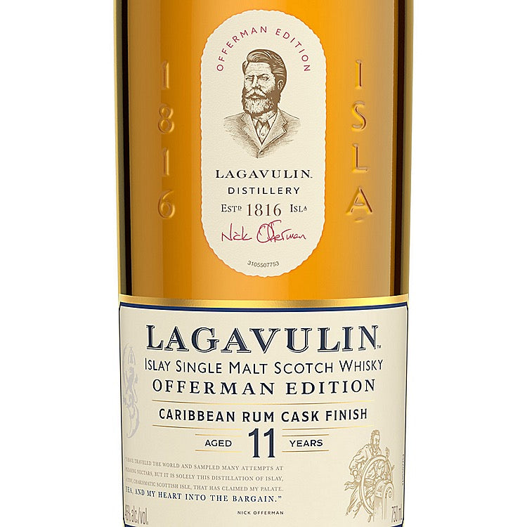 Lagavulin Offerman Edition Caribbean Rum Cask Finish 11 Year Old Single Malt Scotch Whisky - Flask Fine Wine & Whisky