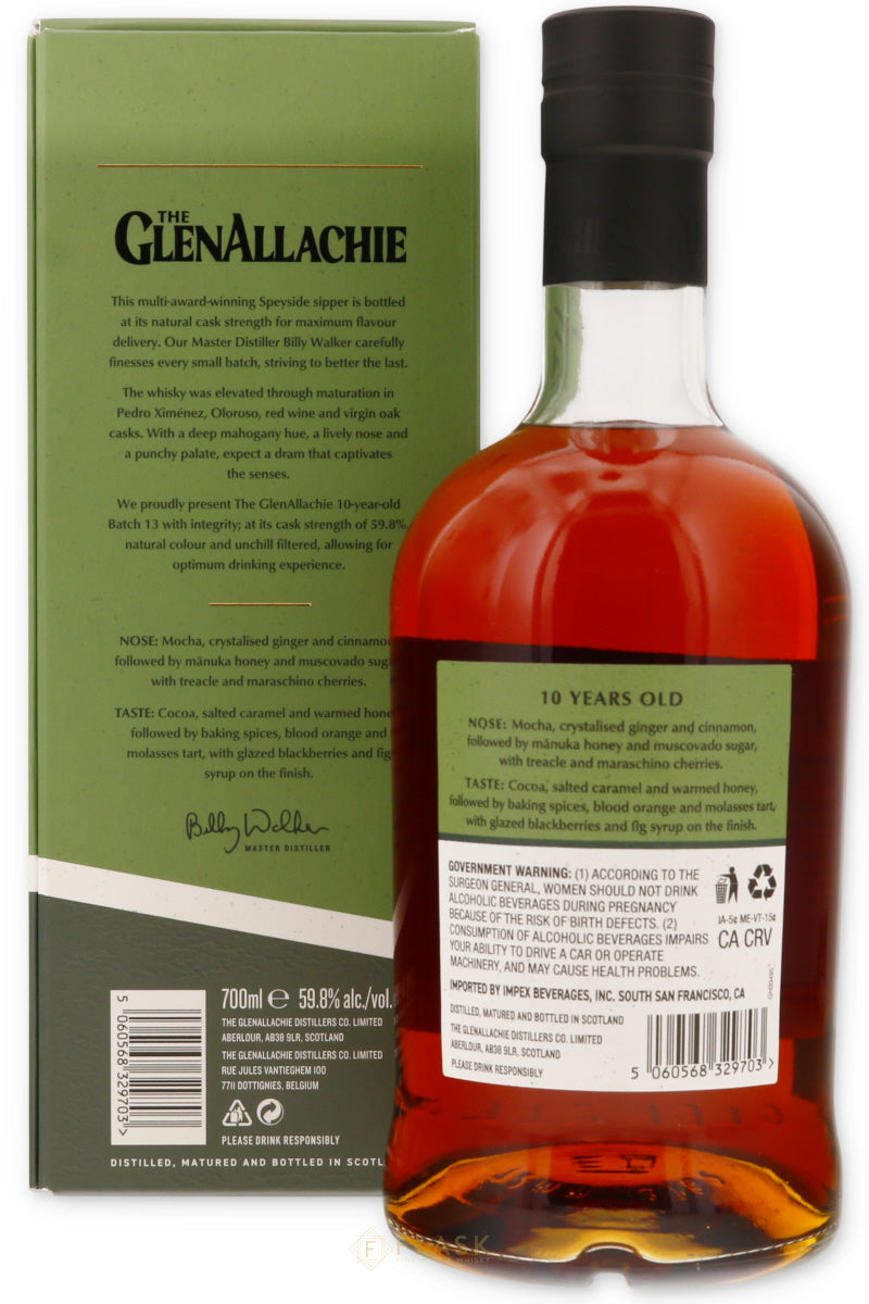 GlenAllacgie 10 Year Cask Strength Batch 13 119.6 Proof
