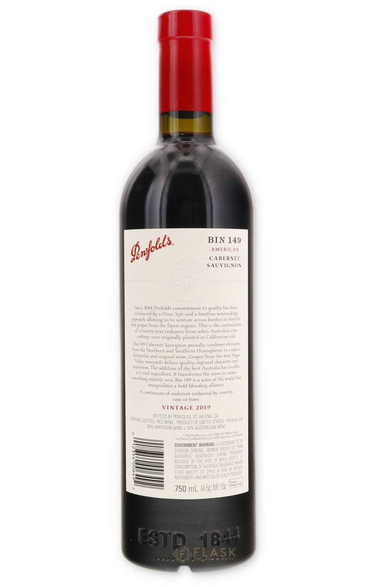 Penfolds Bin 149 Wine of the World Cabernet Sauvignon 2019 | Flask