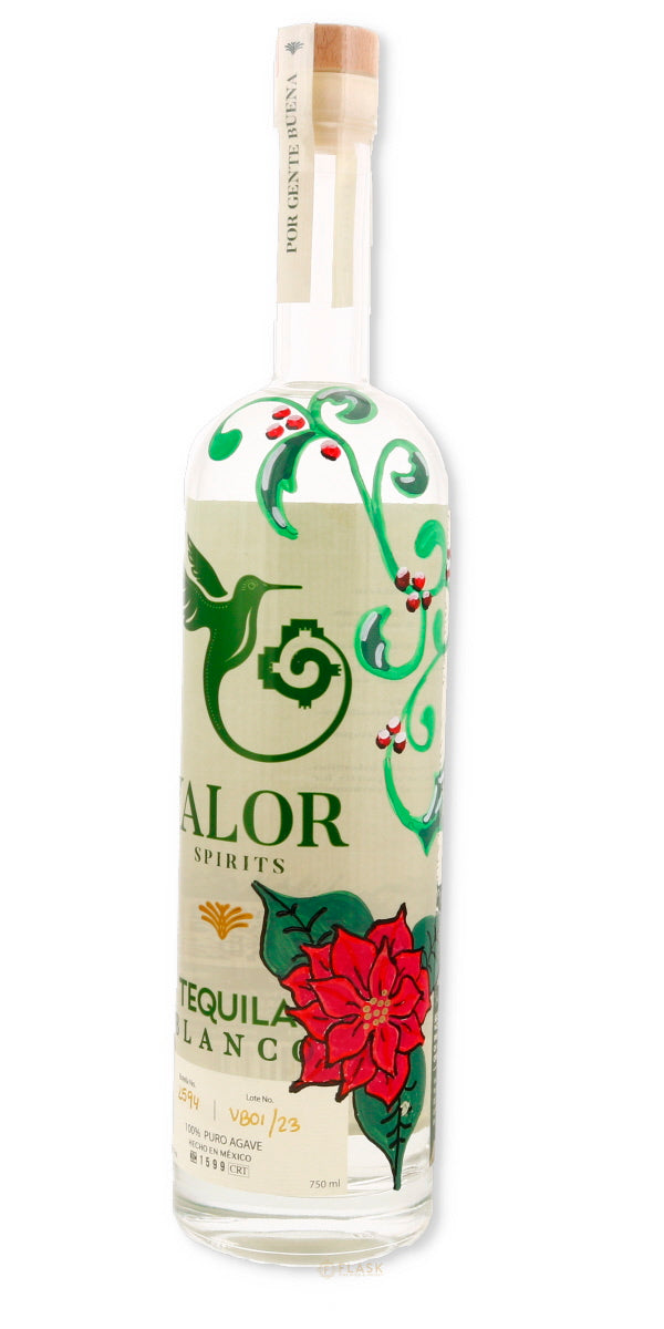 Valor Tequila 2024 Limited Edition Painted Holiday Bottle