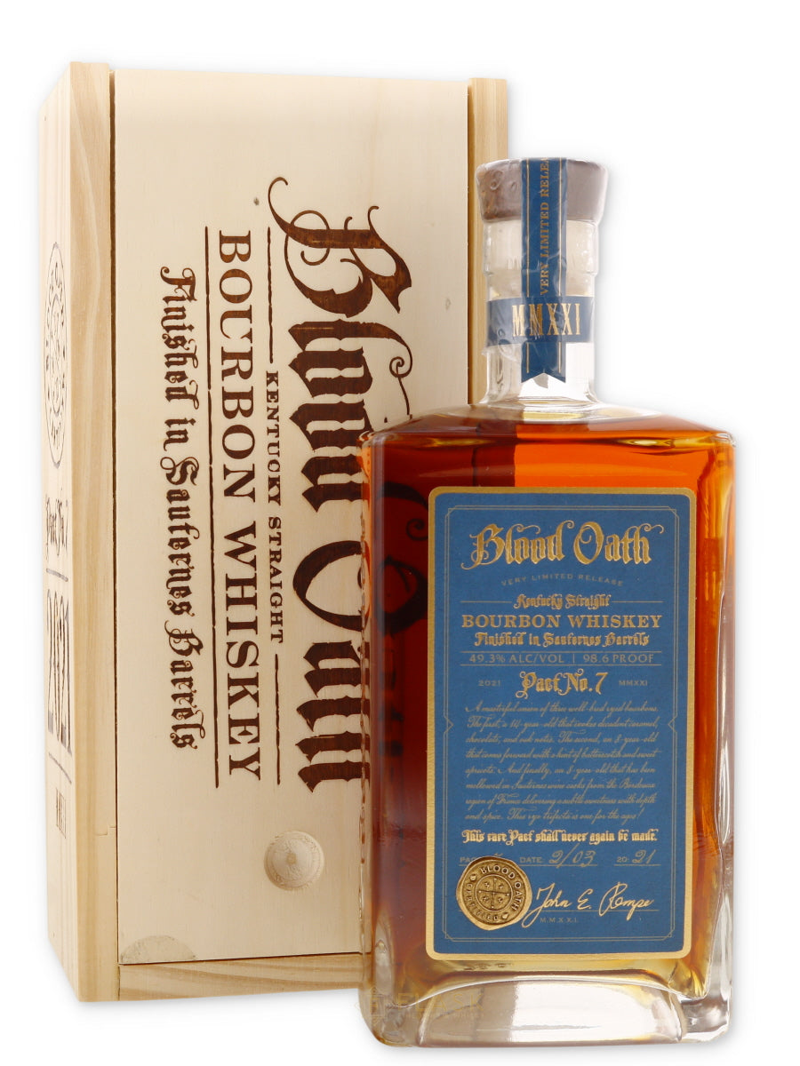 Blood Oath Pact 7 Kentucky Straight Bourbon Whiskey - Flask Fine Wine & Whisky