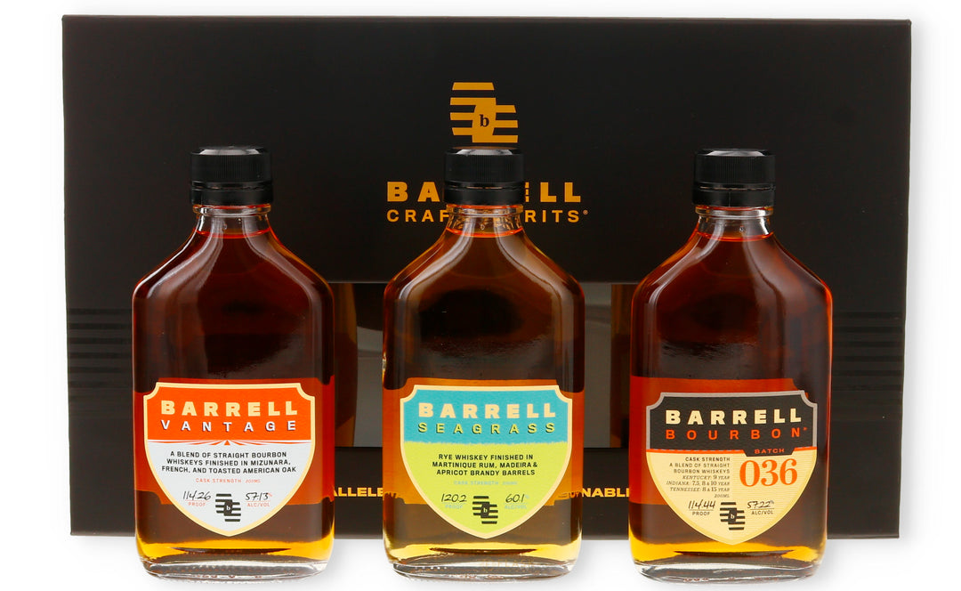 Barrell Bourbon Gift Set 3x200ml (1ea Batch 036, Seagrass, Vantage)