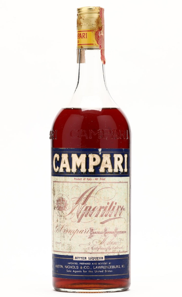 Campari Vintage Bottled 1970s / Austin Nichols US Import 1 Quart