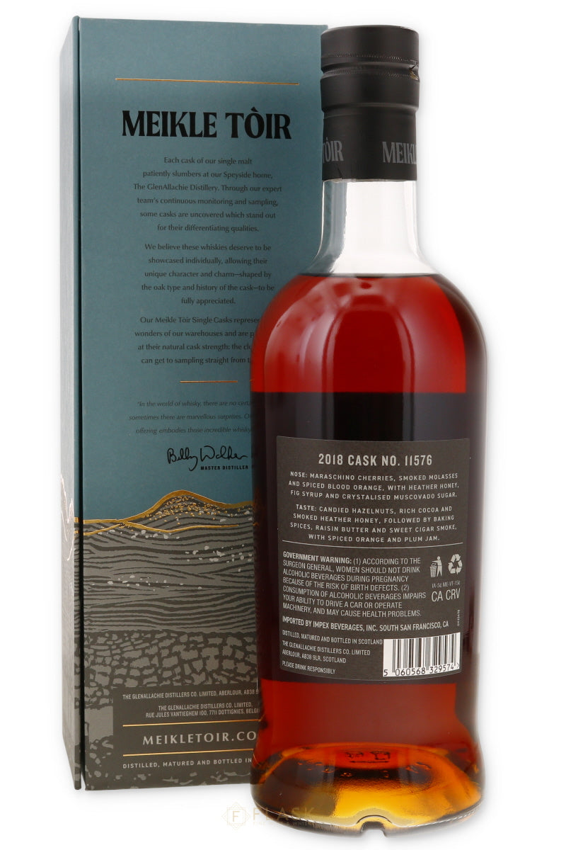 Meikle Toir Single Cask 2018 Peated 7yr Oloroso Sherry Hogshead