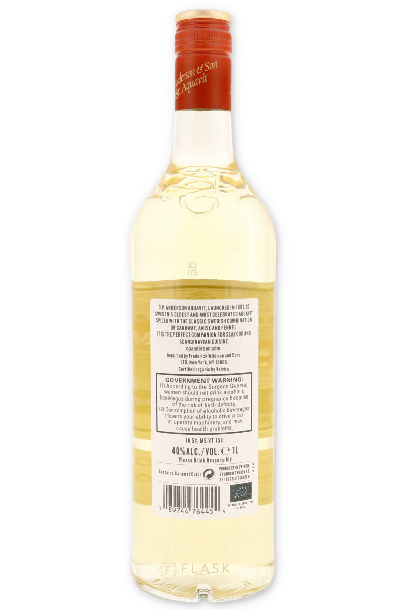 O.P. Anderson Aquavit 1 Liter - Flask Fine Wine & Whisky