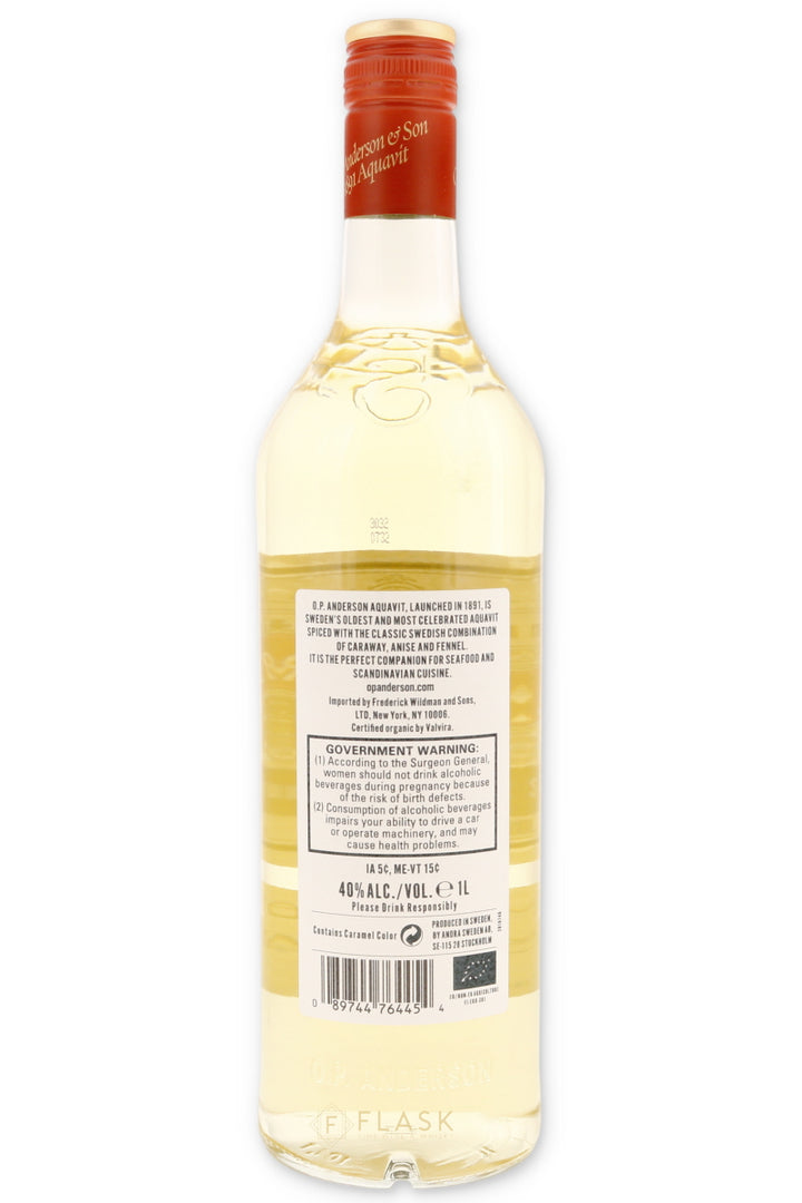 O.P. Anderson Aquavit 1 Liter - Flask Fine Wine & Whisky