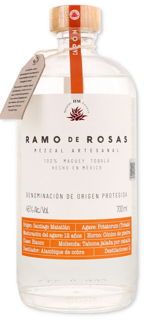 Ramo de Rosas Mezcal Tobala Capon 700ml - Flask Fine Wine & Whisky