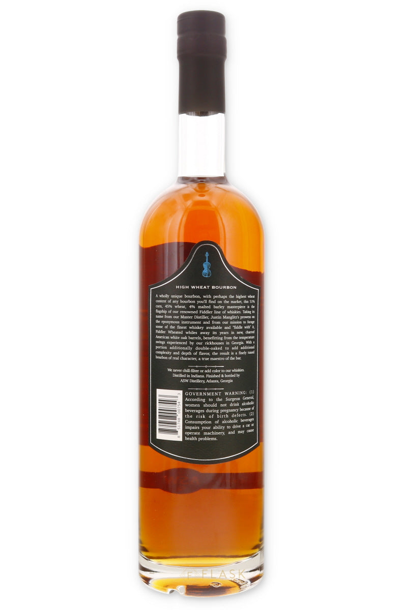 Fiddler Wheated Straight Bourbon Whiskey - Flask