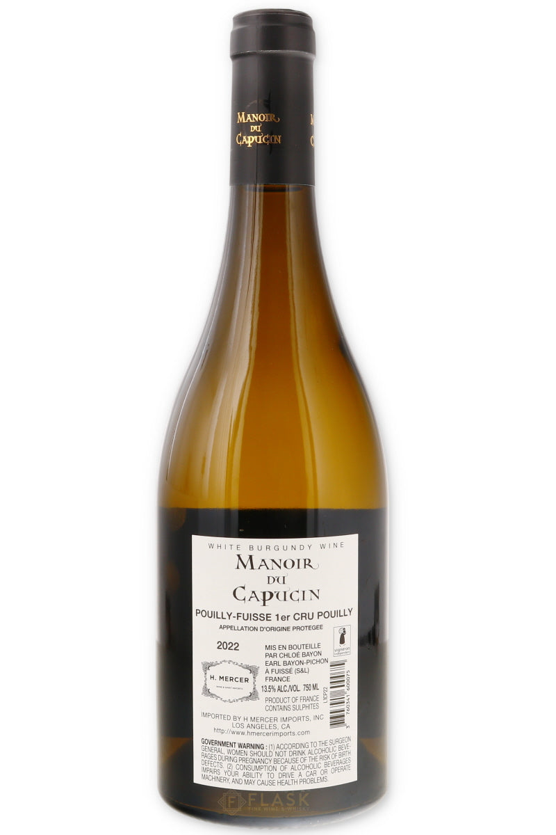 Manoir du Capucin Pouilly Fuisse 1er Cru Pouilly 2022 - Flask Fine Wine & Whisky