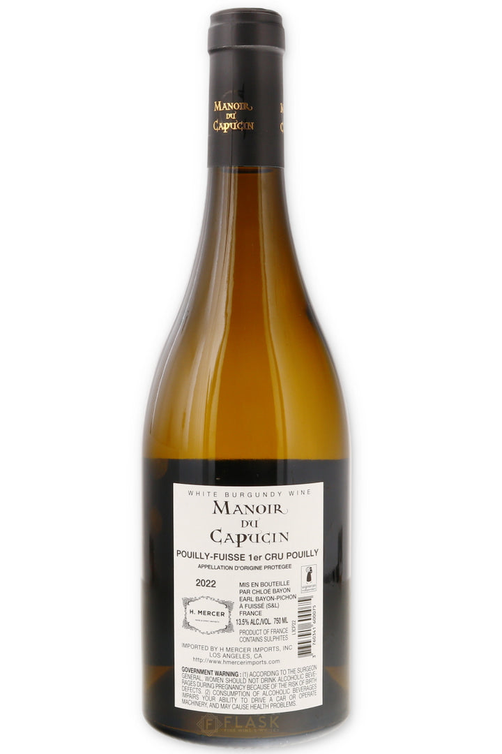 Manoir du Capucin Pouilly Fuisse 1er Cru Pouilly 2022 - Flask Fine Wine & Whisky