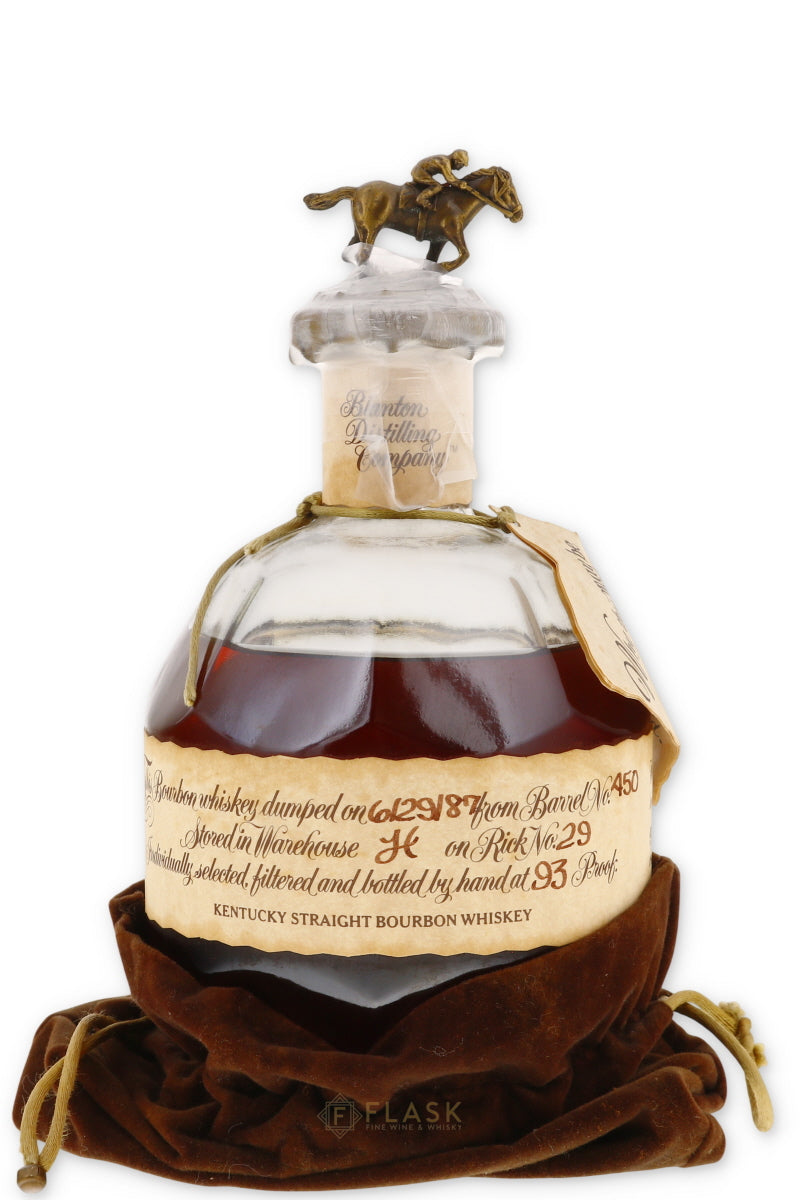 Blantons Bourbon Bottled 6/29 1987 - Flask Fine Wine & Whisky