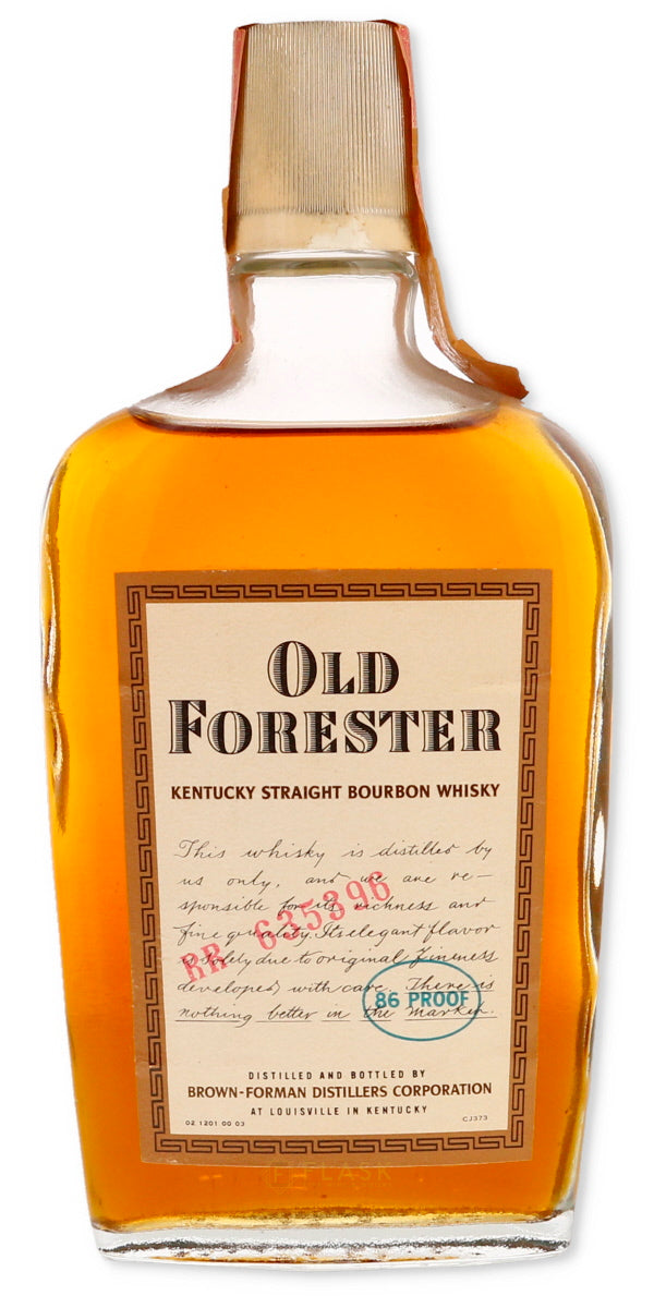 Old Forester Kentucky Straight Bourbon 1970s Half-Pint - Flask Fine Wine & Whisky