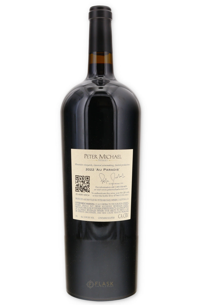 Peter Michael Au Paradis Oakville Cabernet Sauvignon 2022 1.5 Liter Magnum - Flask Fine Wine & Whisky