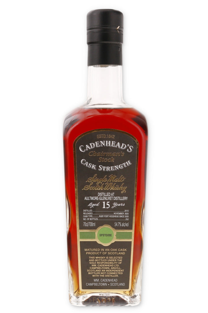 Cadenhead Chairmans Stock Aultmore Glenlivet Aged 15 Years 109.4 Proof - Flask Fine Wine & Whisky
