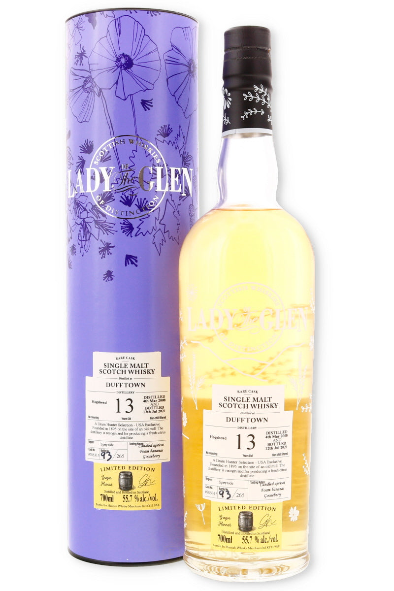 Lady of the Glen Hannah 2008 Dufftown 111.4 proof 700ml - Flask Fine Wine & Whisky