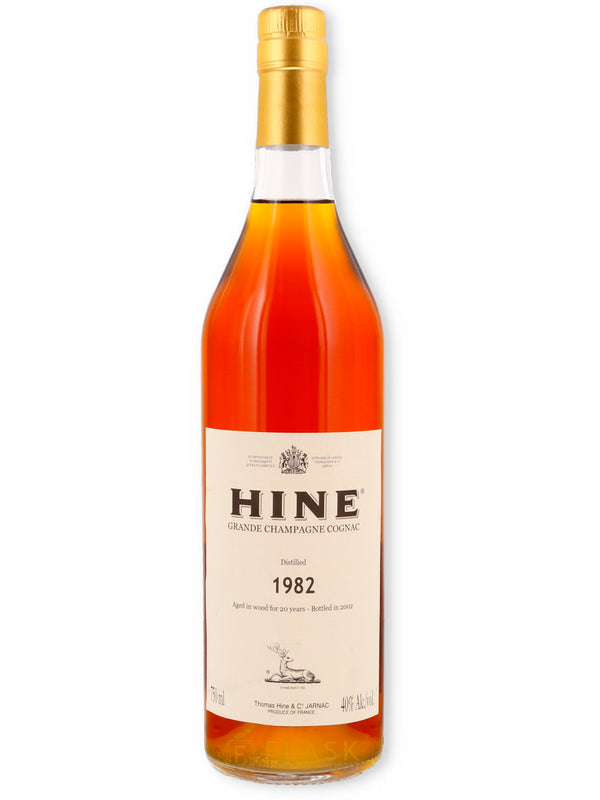 Hine 1982 20 Year Old Grande Champagne Vintage Cognac - Flask Fine Wine & Whisky