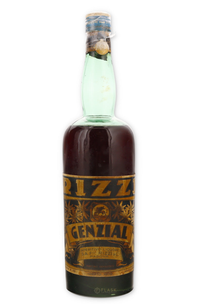 Amaro Rizzi Gentian Vintage Liqueur 1 Liter 1940s / 1950s - Flask Fine Wine & Whisky