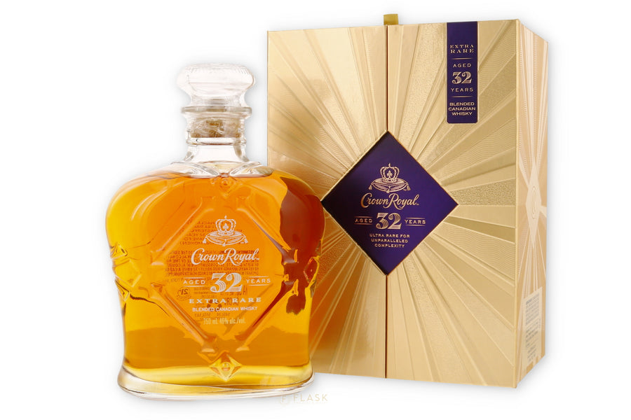 Crown Royal Extra Rare Canadien Whisky Aged 32 Years - Flask Fine Wine & Whisky