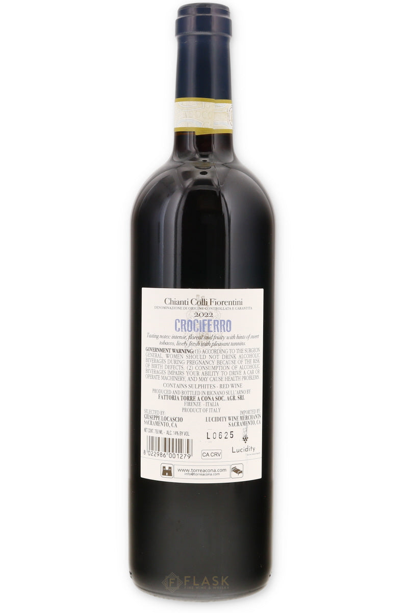 Torre a Cona Crociferro Chianti Colli Fiorentini 2022 - Flask Fine Wine & Whisky
