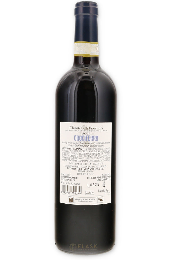 Torre a Cona Crociferro Chianti Colli Fiorentini 2022 - Flask Fine Wine & Whisky