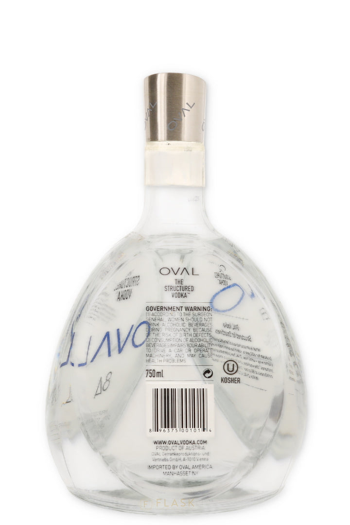 Oval Structured Vodka 750ml - Flask Fine Wine & Whisky