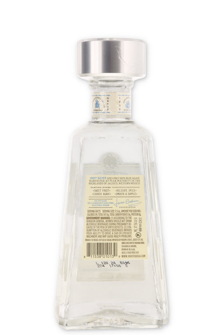 1800 Silver Tequila 750ml - Flask Fine Wine & Whisky
