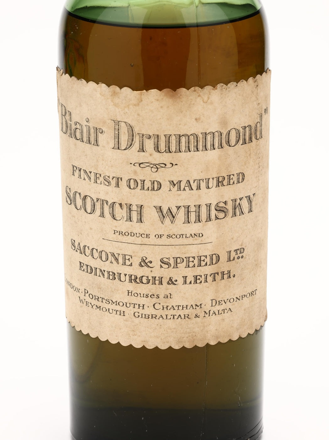 Blair Drummond Finest Old Matured Vintage Scotch Whisky 1930s