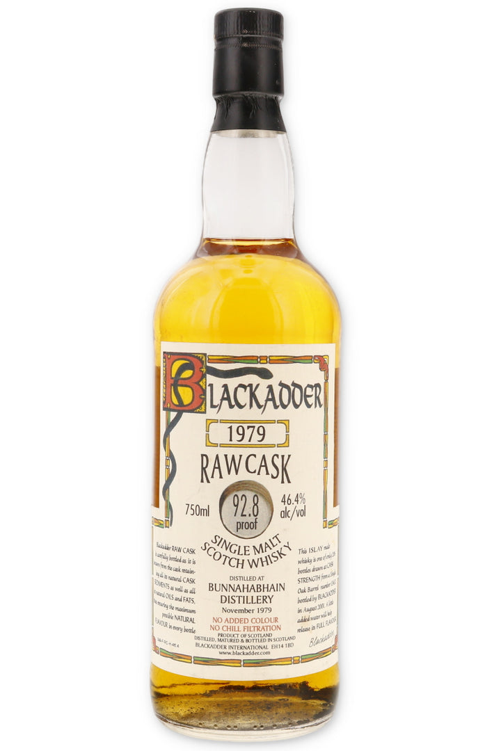 Bunnahabhain 1979 21 Year Old Blackadder Raw Cask Oak Barrel #13452 92.8 Proof