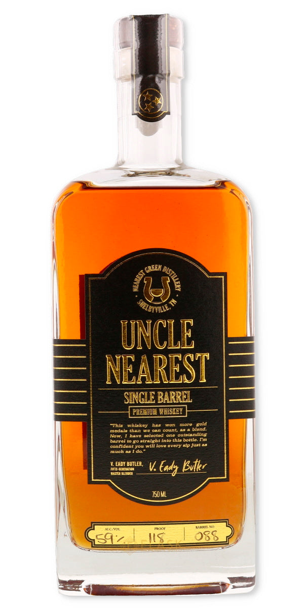 Buy Uncle Nearest Single Barrel No. 088 118 proof | Flask