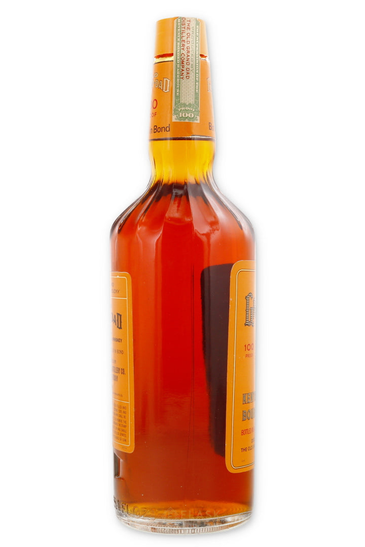 Old Grand Dad Bourbon Vintage 1970 100 Proof Bottled in Bond - Flask Fine Wine & Whisky