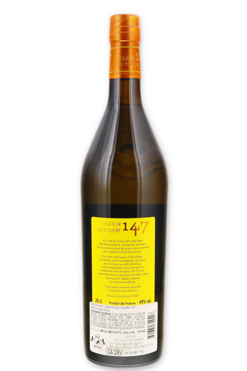 Chartreuse Liqueur Du Foudre 147 700ml - Flask Fine Wine & Whisky