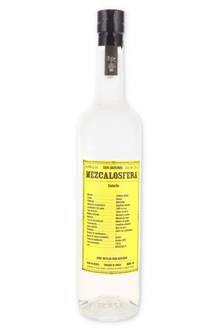 Mezcalosfera Cucharillo Dasylirion Emiliano Santos 750ml - Flask Fine Wine & Whisky