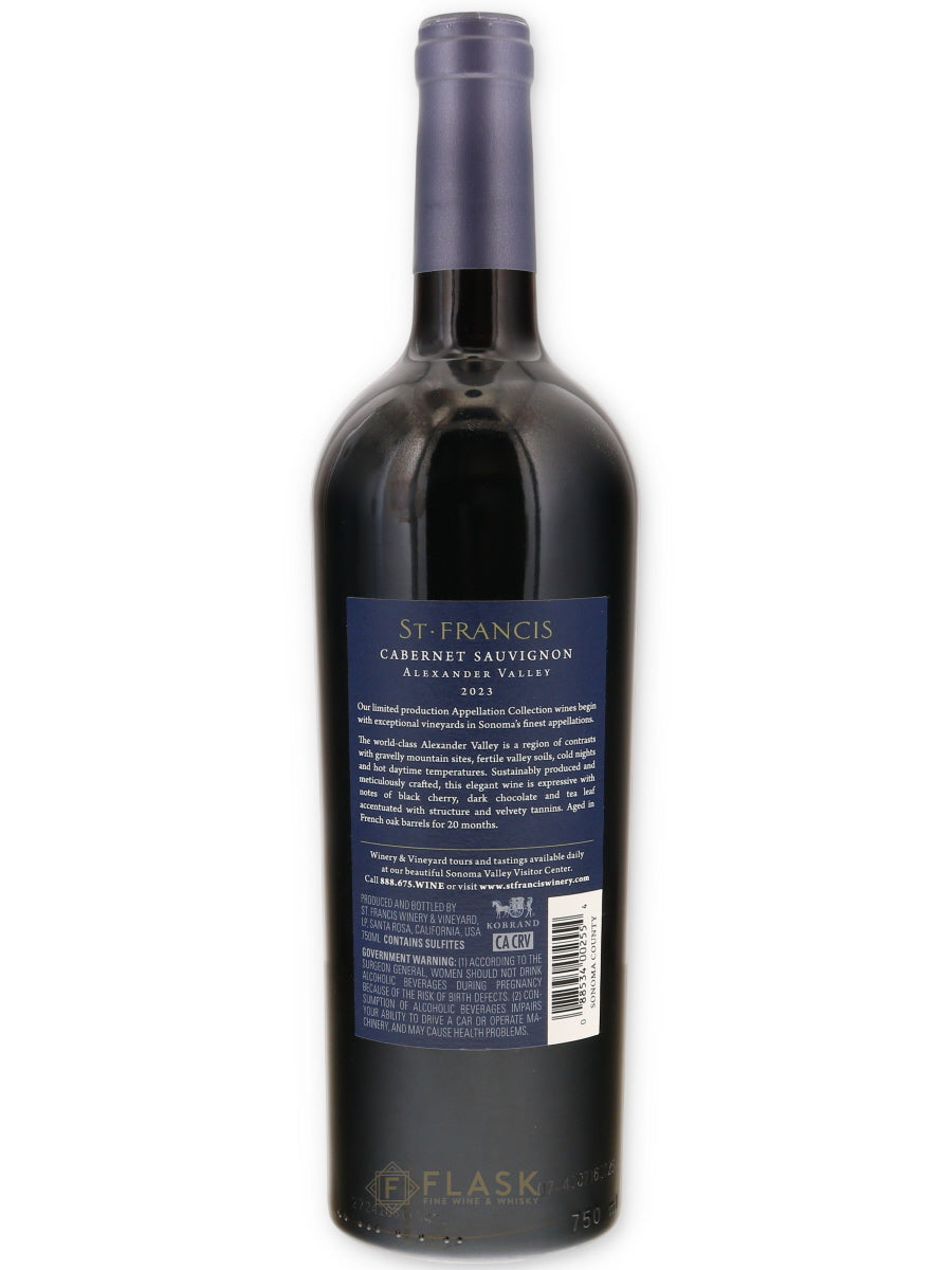 St Francis Appellation Collection Cabernet Sauvignon Alexander Valley 2023 - Flask Fine Wine & Whisky