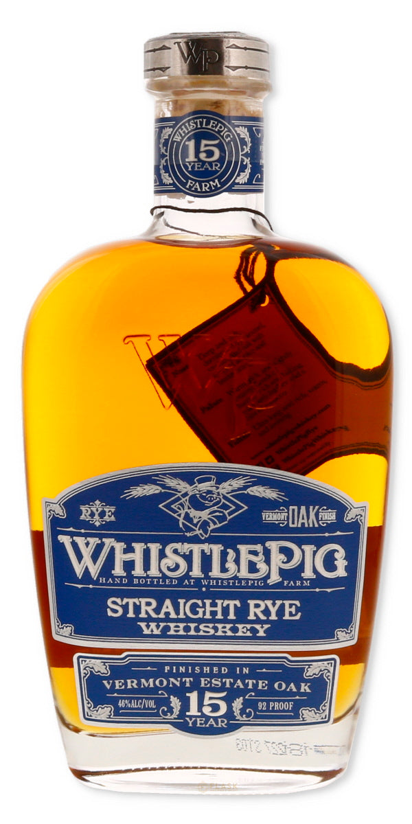 Whistlepig 15 Year Old Straight Rye Vermont Oak Finish (Old Label) - Flask Fine Wine & Whisky