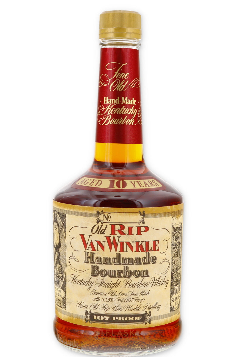Old Rip Van Winkle 10 Year Old Bourbon 107 Proof / 2002 Squat Bottle - Flask Fine Wine & Whisky