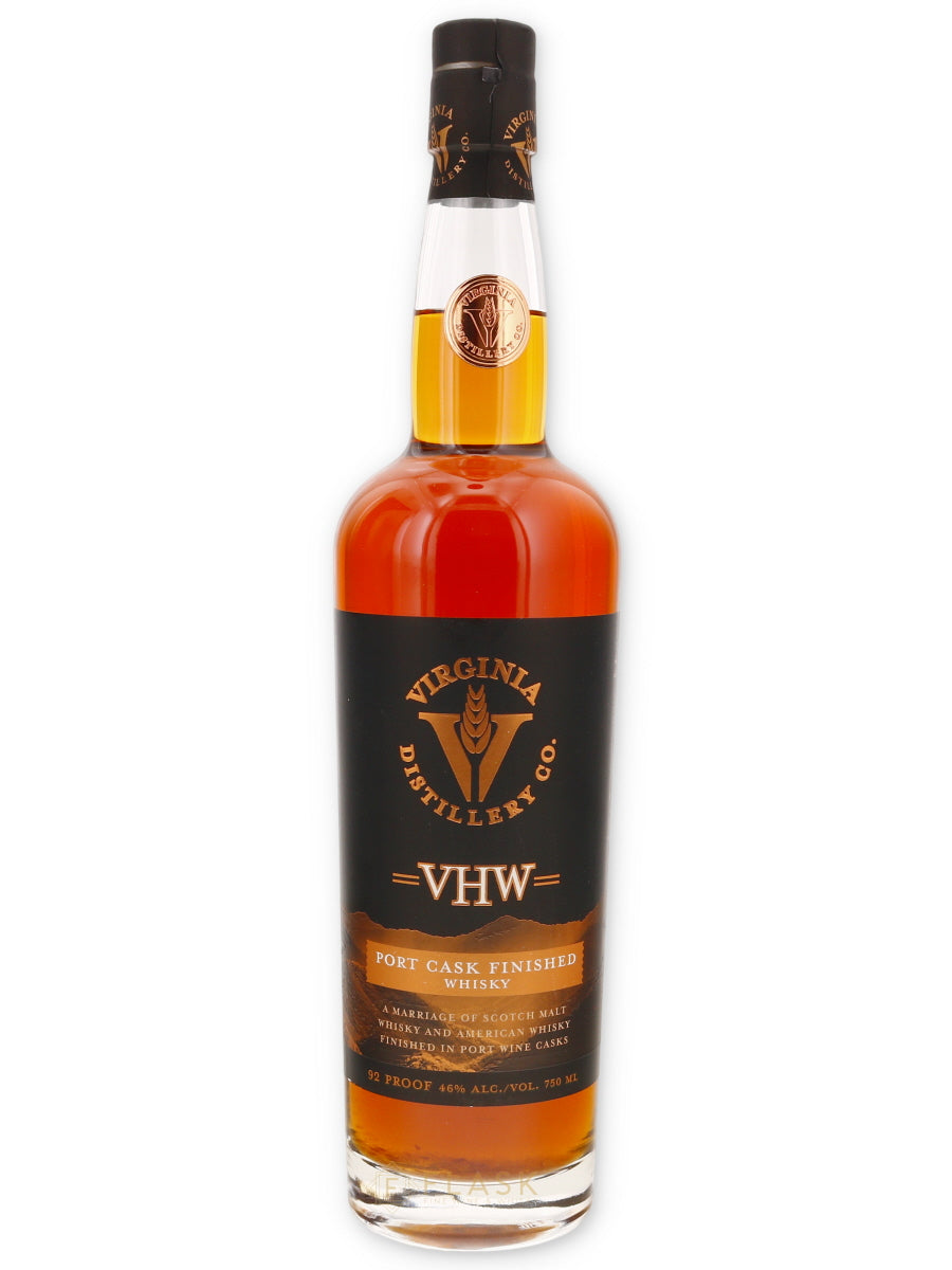Virginia Distillery Co. VHW Port Cask Finished Virginia Highland Malt Whisky 750ml - Flask Fine Wine & Whisky