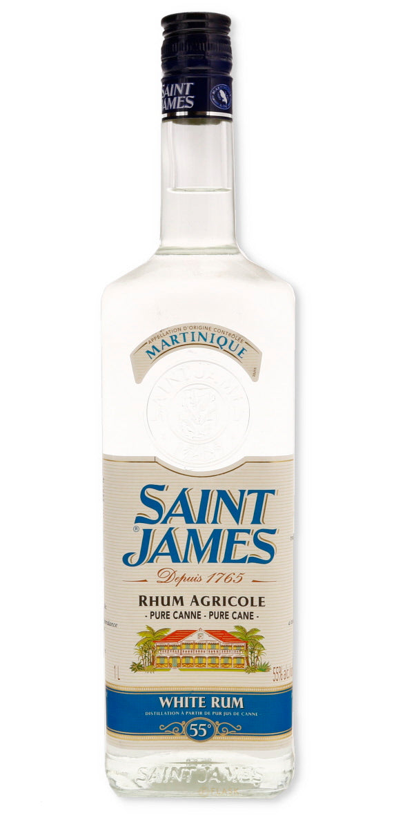 Saint James Rhum Agricole White Rum 110 Proof 1 Liter